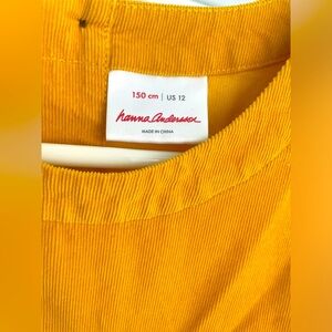 Hanna Anderson girls corduroy dress. Size 12